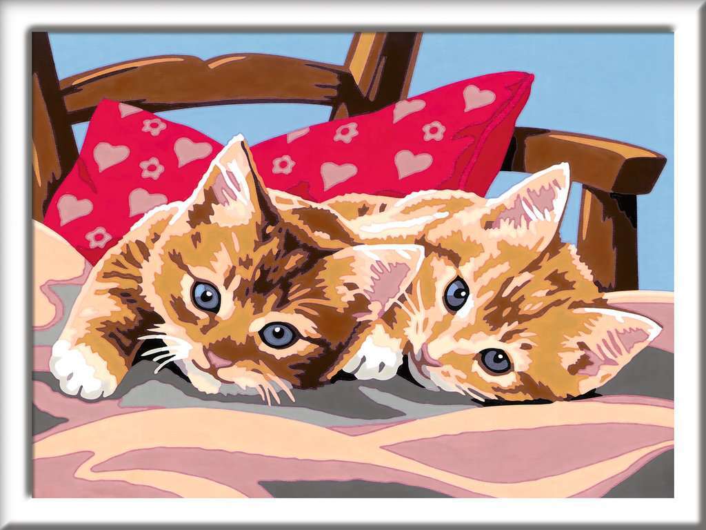 CreArt: Two Cuddly Cats 7x10