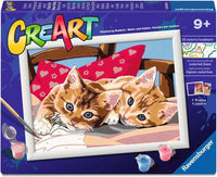 CreArt: Two Cuddly Cats 7x10