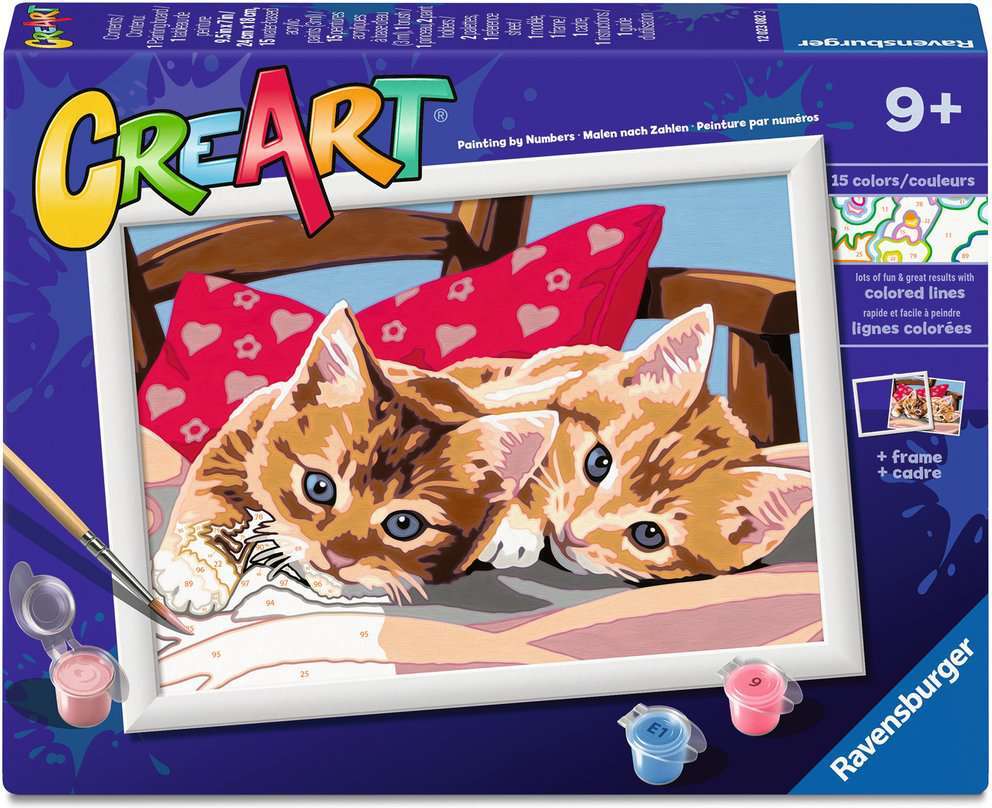 CreArt: Two Cuddly Cats 7x10