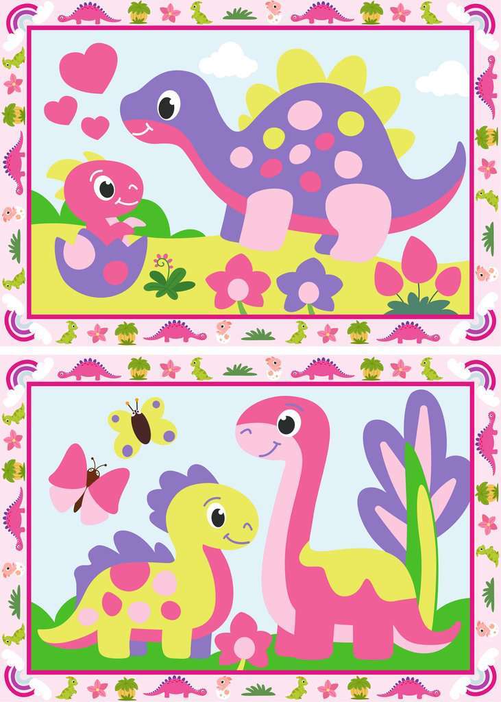 CreArt Junior: Pink Dinosaurs