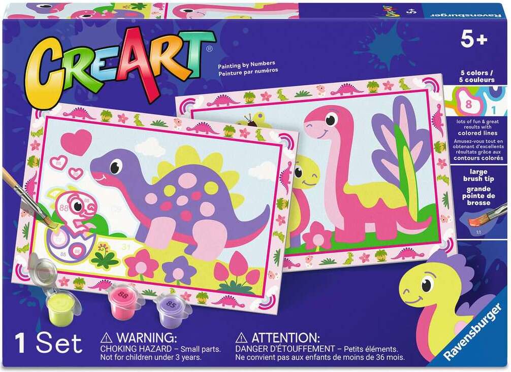 CreArt Junior: Pink Dinosaurs