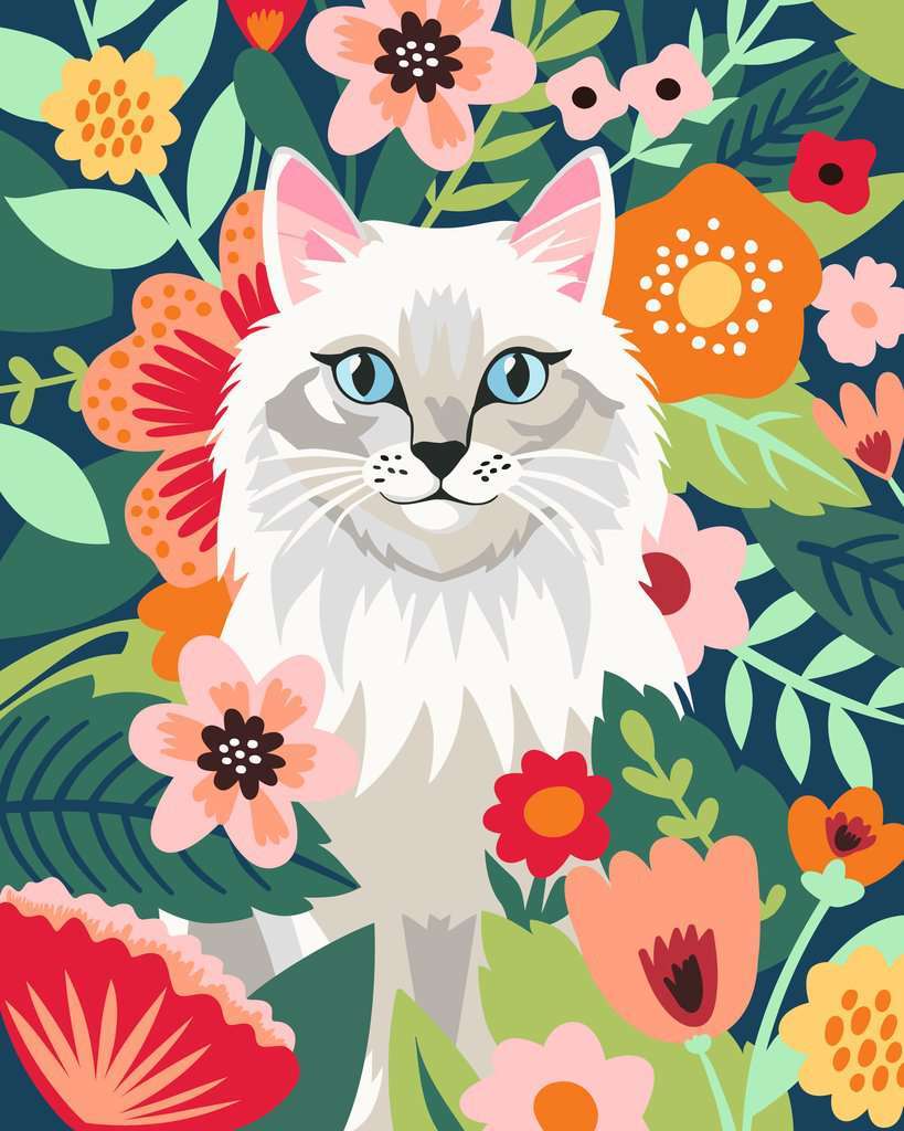 CreArt: Fluffy and Floral 10x12