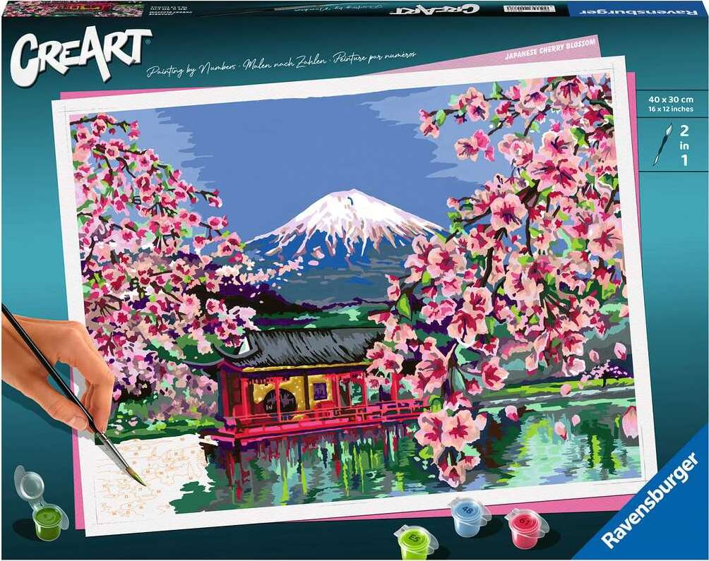 CreArt: Paint-By-Number Japanese Spring 12x16