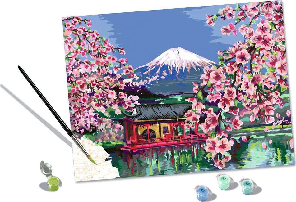 CreArt: Paint-By-Number Japanese Spring 12x16