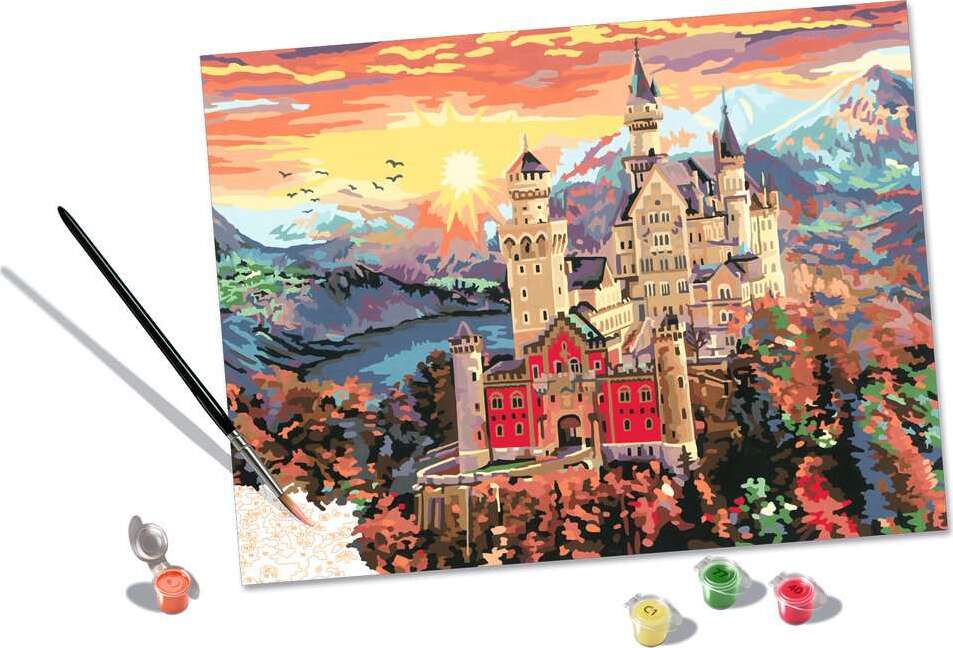 CreArt: Paint-By-Number Fairytale Castle 12x16