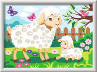 CreArt - Sheep and Lamb - Paint by numbers for kids 9 years up