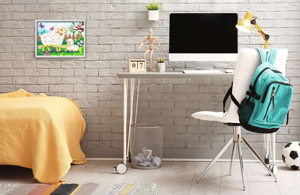 CreArt - Sheep and Lamb - Paint by numbers for kids 9 years up