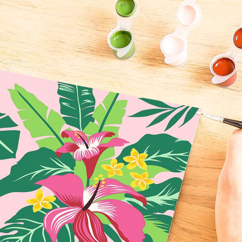 CreArt - Tropical Plants - Paint by numbers for adults