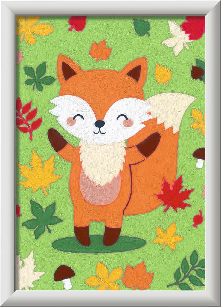 CreArt - Fantastic Fox - Paint by numbers for kids 7 years up