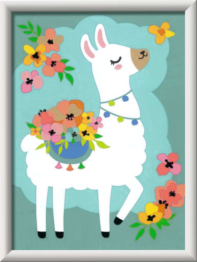 CreArt - No Probllama - Paint by numbers for kids 7 years up