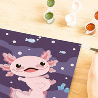 CreArt: Axolotl 5x7 w/Glitter