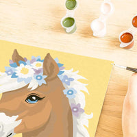 CreArt: Horse with Flowers 7x10 w/Stickers