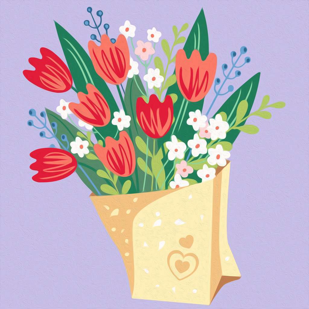 CreArt: Tulip Bouquet 8x8