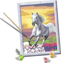 CreArt: Horse at Sunset w/Glitter 7x10