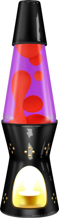 Lava Lamp Candle Light Black, Yellow, Purple