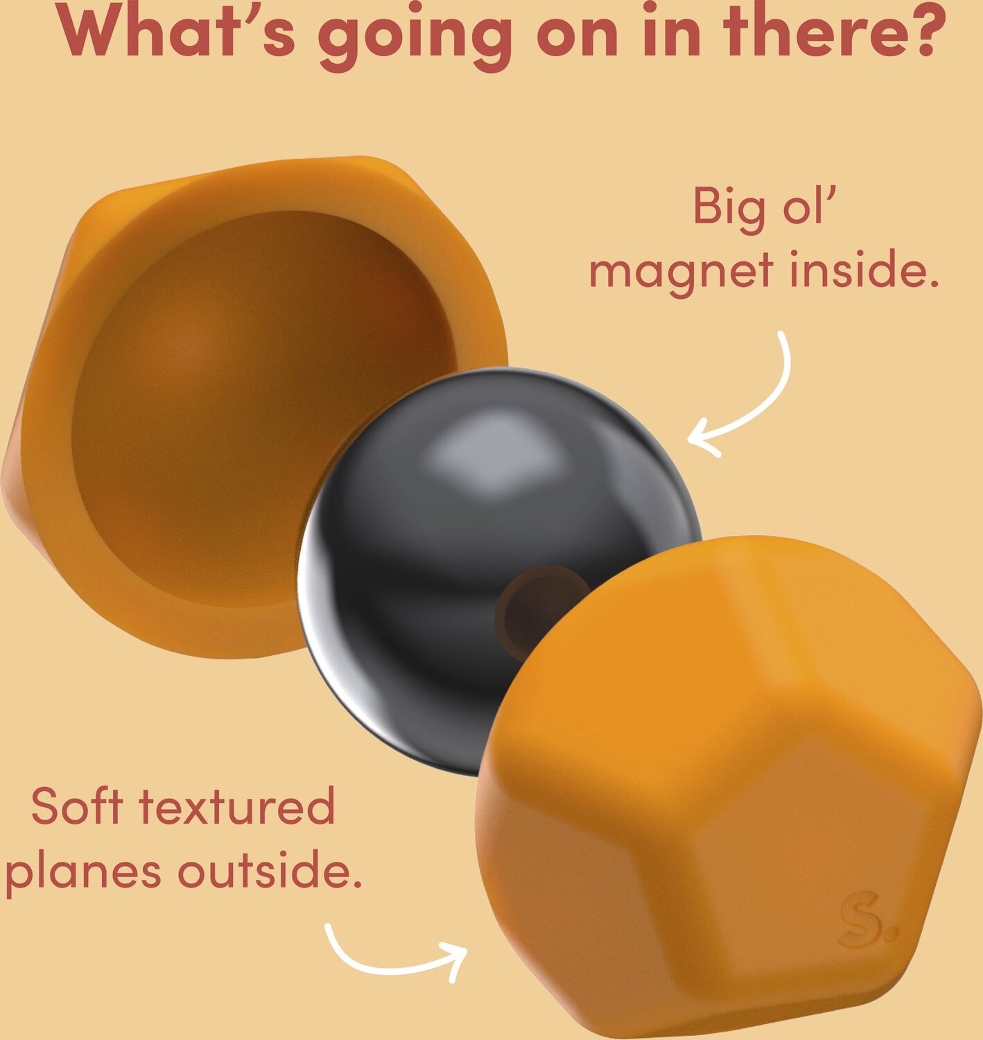 Odds Silicone Fidget Magnets Orange Planes