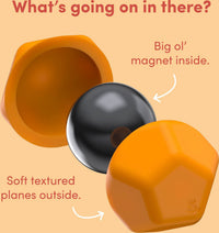Odds Silicone Fidget Magnets Orange Planes