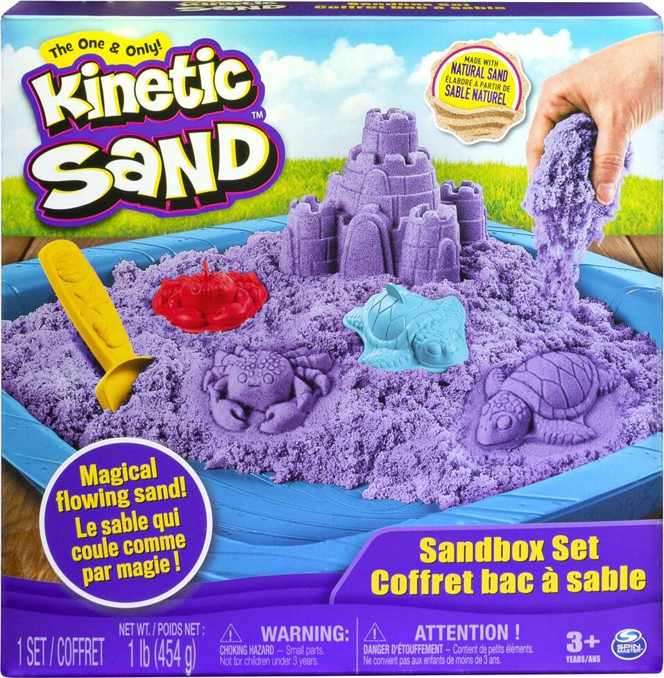 Kinetic Sand, 1lb Sandbox Playset (purple)