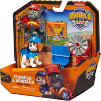 Rubble & Crew, Charger and Wheeler Action Figures Set, with 3 Oz of Kinetic Build-It Sand