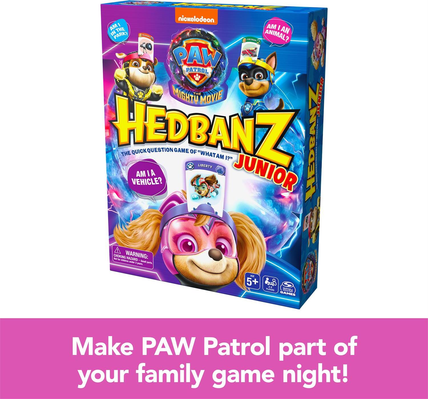 Hedbanz Junior Paw Patrol The Mighty Movie Game