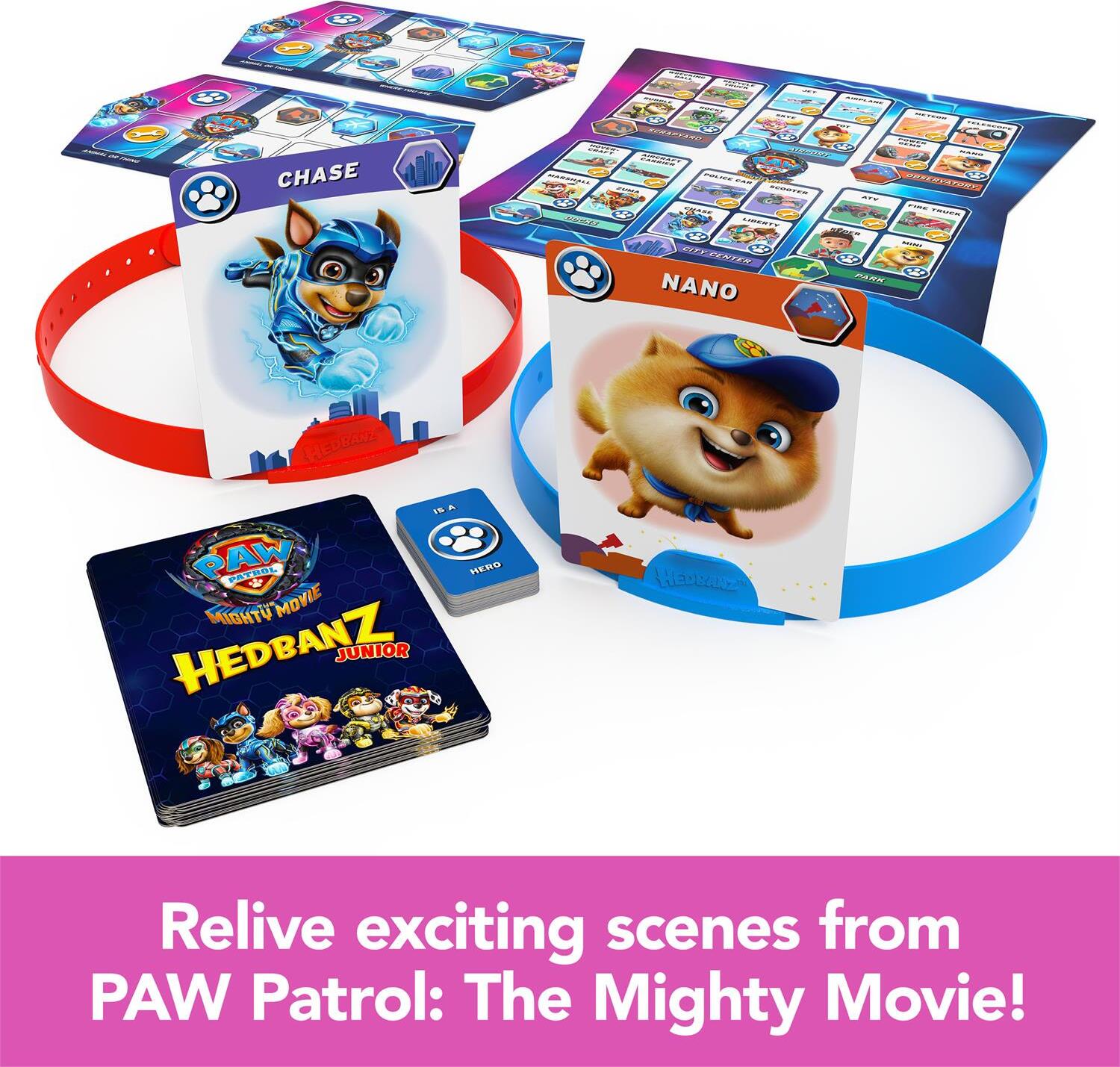 Hedbanz Junior Paw Patrol The Mighty Movie Game