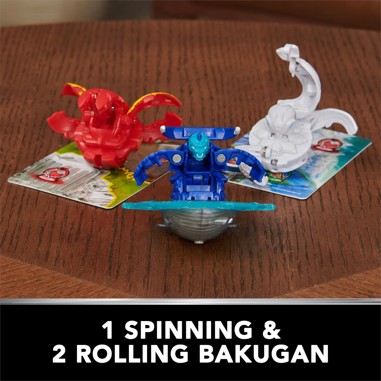 Bakugan Starter 3-Pack, Customizable Spinning Action Figures and Trading Cards (assorted)