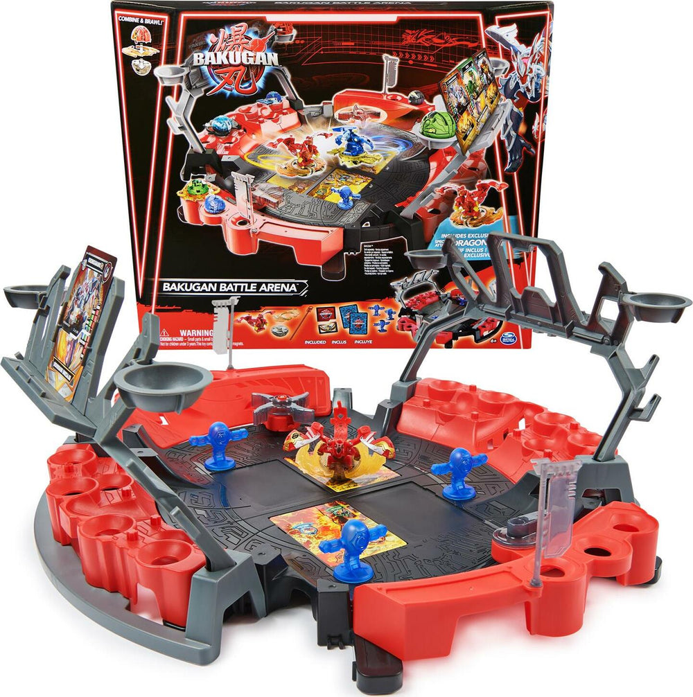 Bakugan Battle Arena with Exclusive Special Attack Dragonoid - Customizable - Spinning Action Figure and Playset