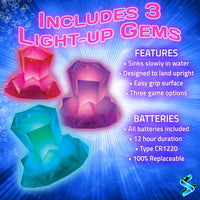 Dive Diamonds: Underwater Pool Toys that Glow