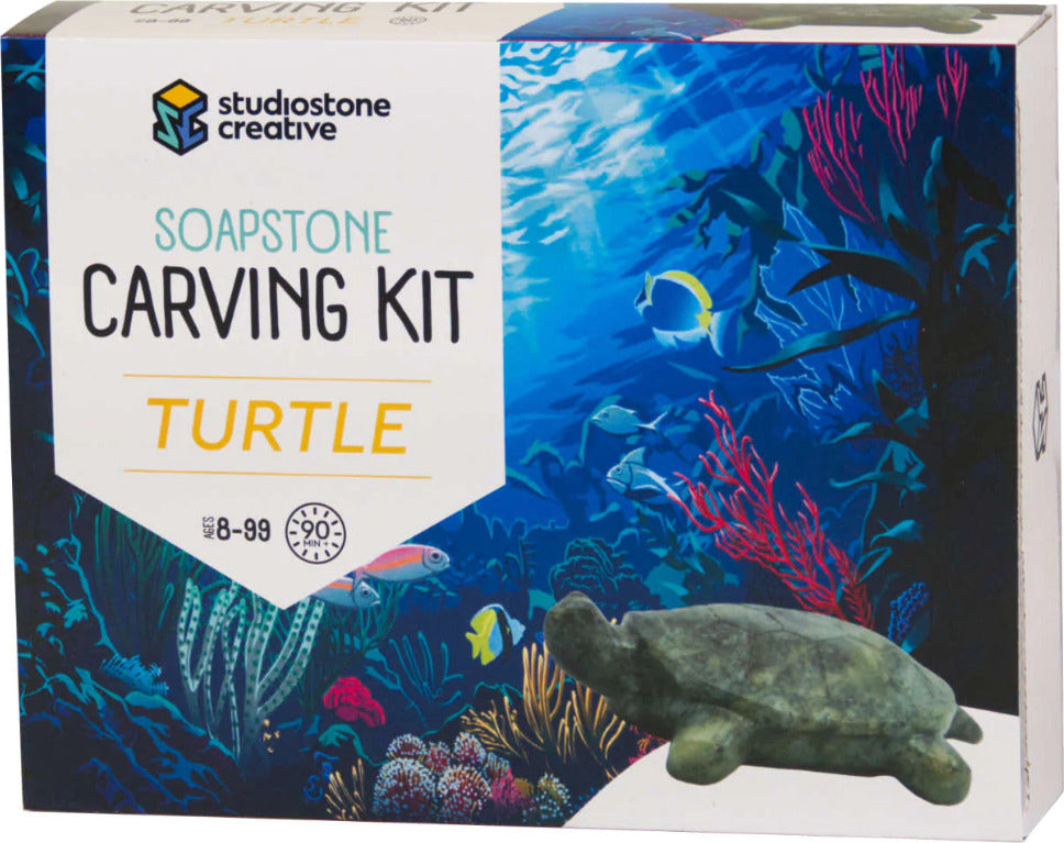 Turtle Soapstone Carving Kit