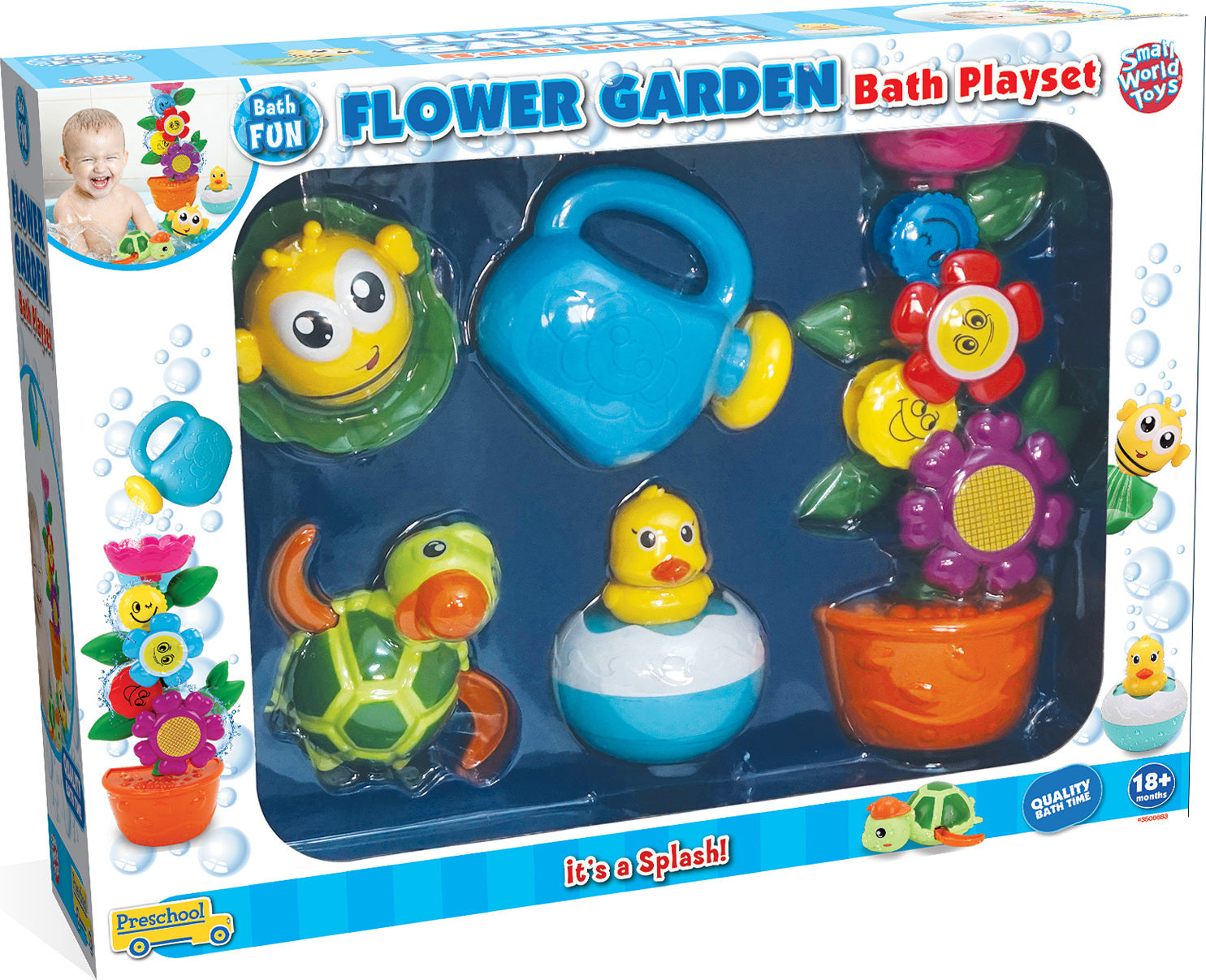 Flower Garden Bath Playset