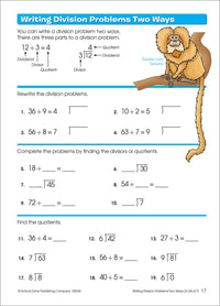 Multiplication & Division Grades 3-4 Workbook