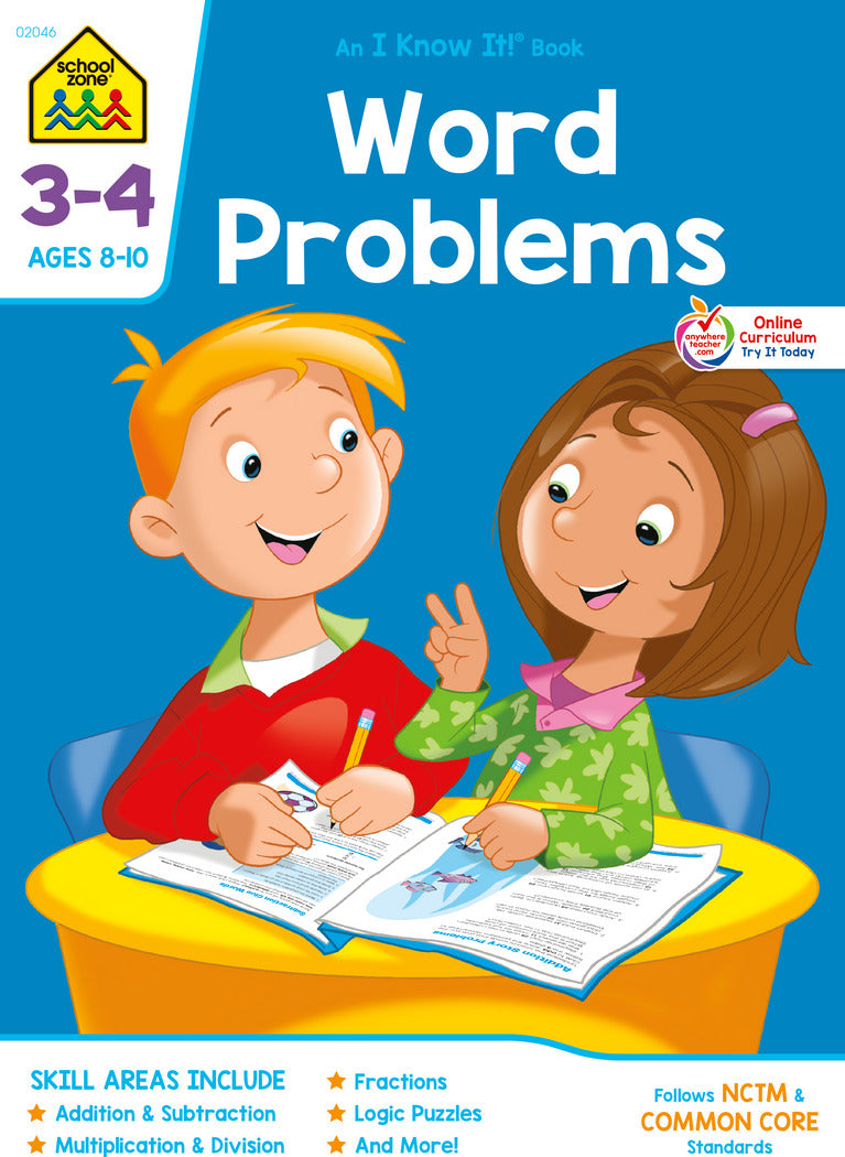 Word Problems Grades 3-4 Workbook