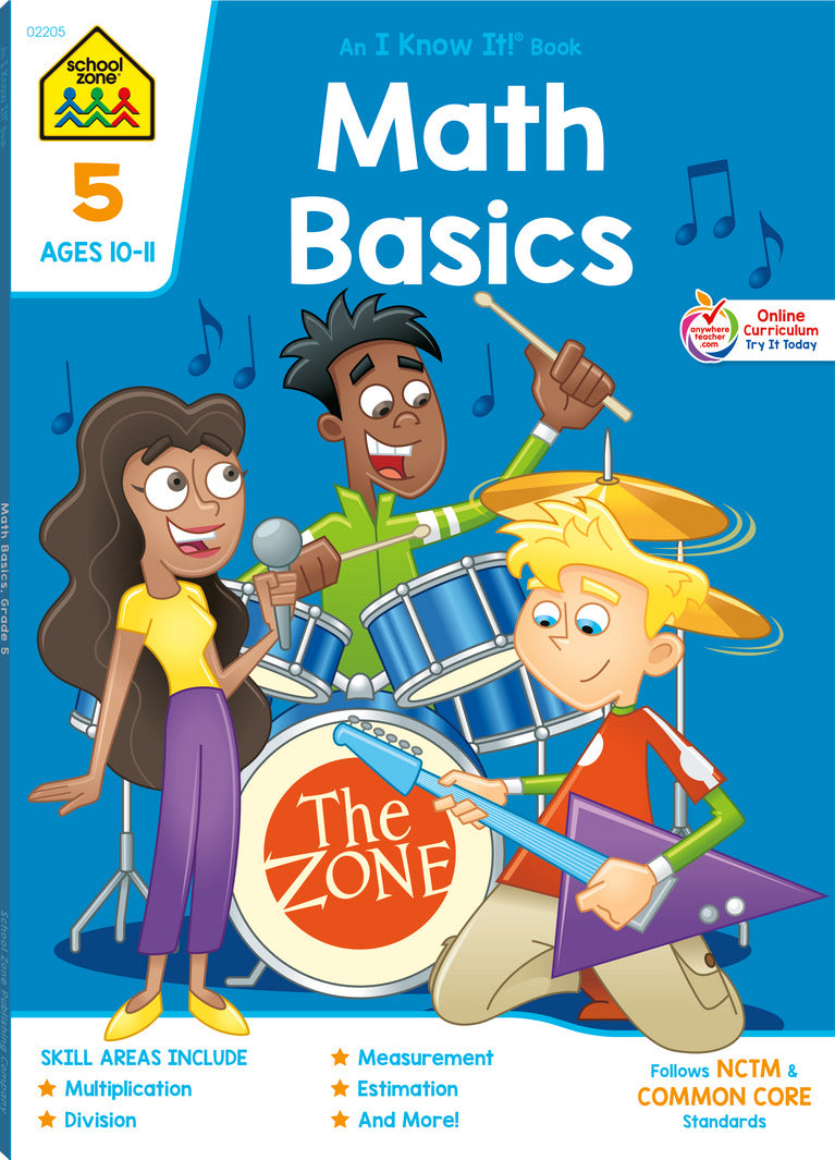 Math Basics Grade 5 Workbook