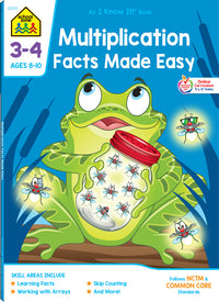 Multiplication Facts Made Easy Grades 3-4 Workbook