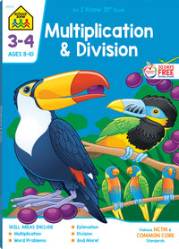 Multiplication & Division Grades 3-4 Workbook