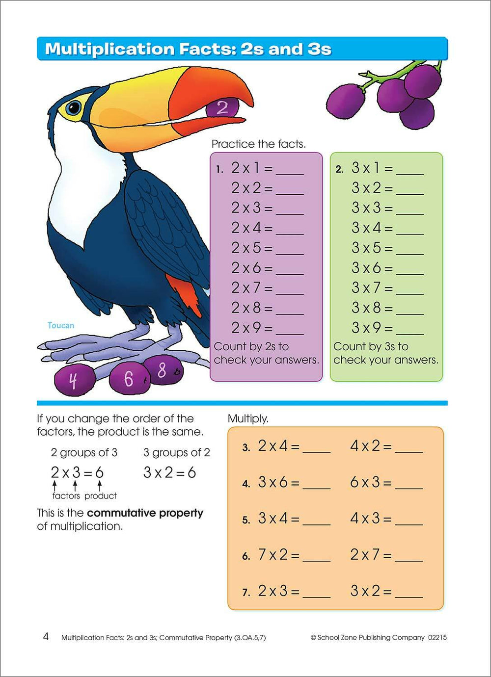 Multiplication & Division Grades 3-4 Workbook