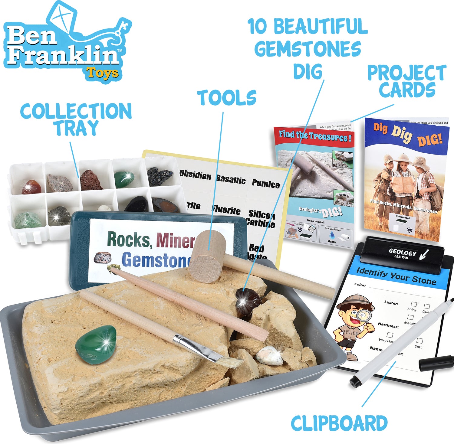 Discovery Rock & Gem Dig Set