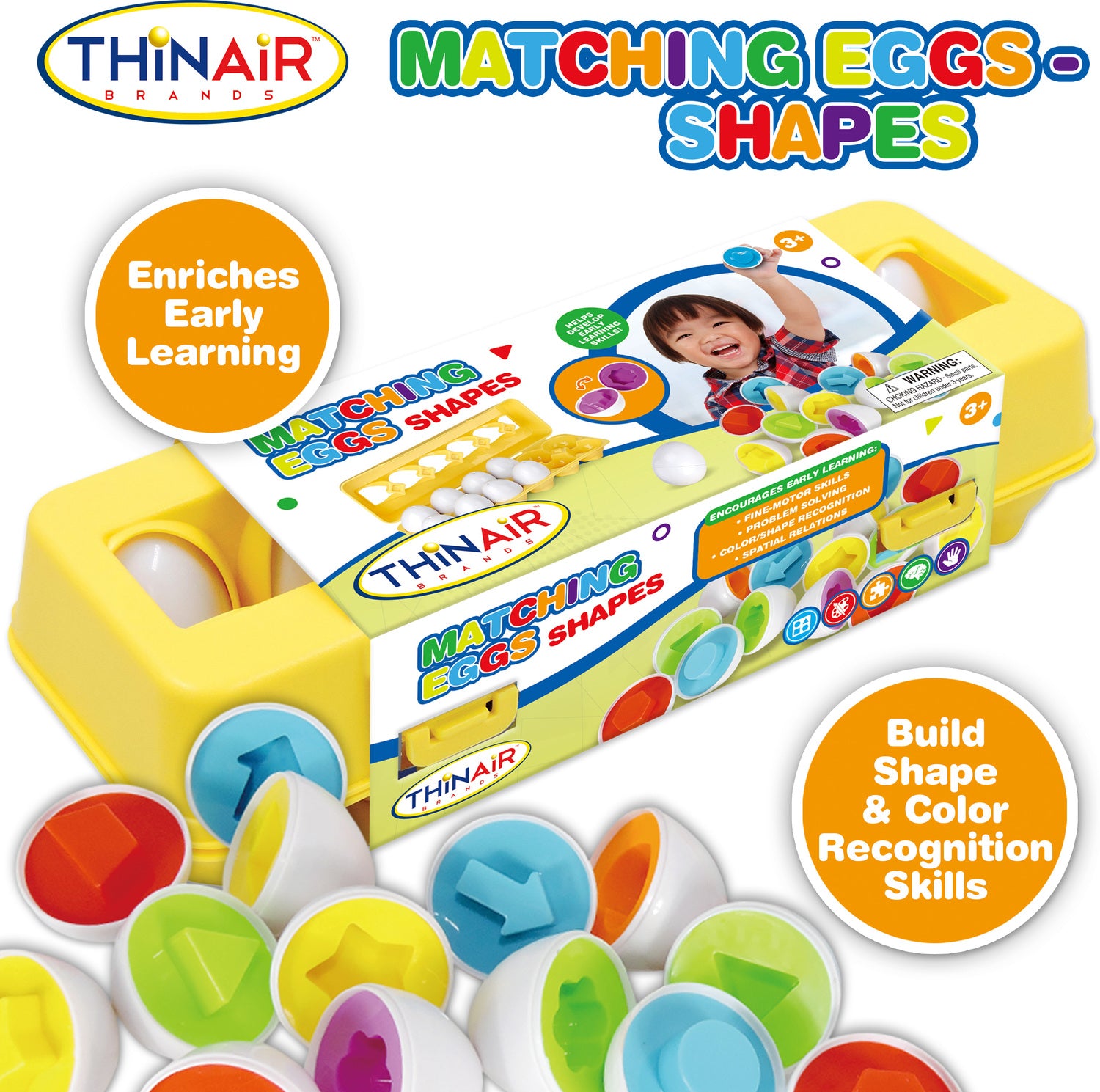 Matching Eggs - Shapes & Colors