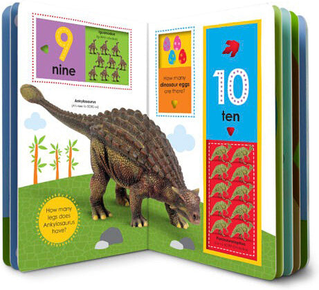 Slide and Find Dinosaurs 123 Board Book