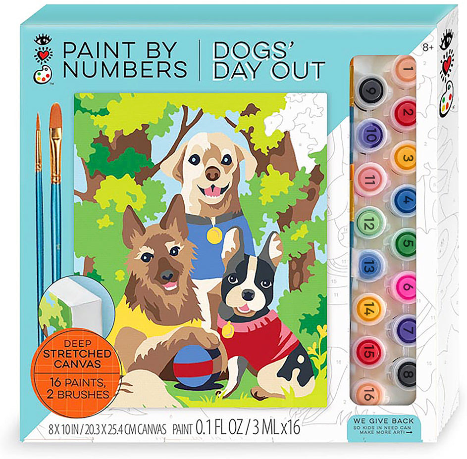 iHeartArt Paint by Numbers - Dogs' Day Out