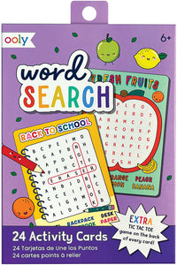 Word Search Activity Cards