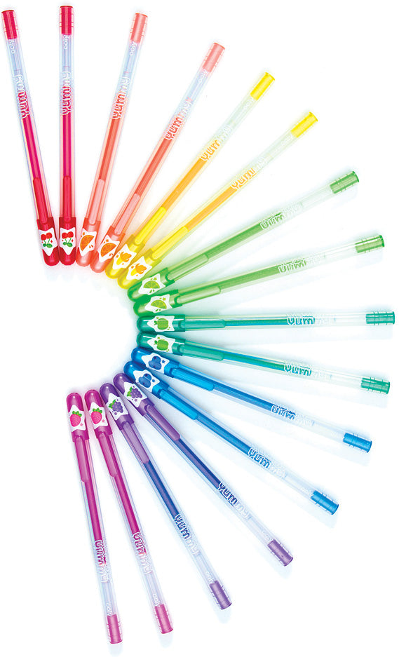 Yummy Yummy Scented Glitter Gel Pens - 12 pcs