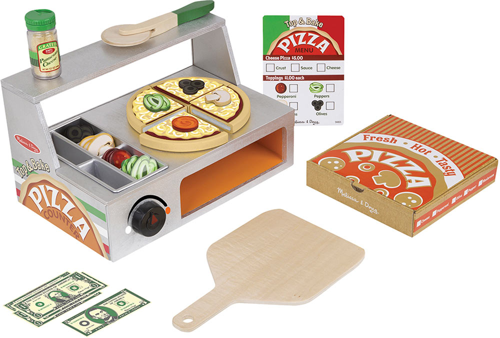 Melissa & Doug Top & Bake Pizza Counter Play Set