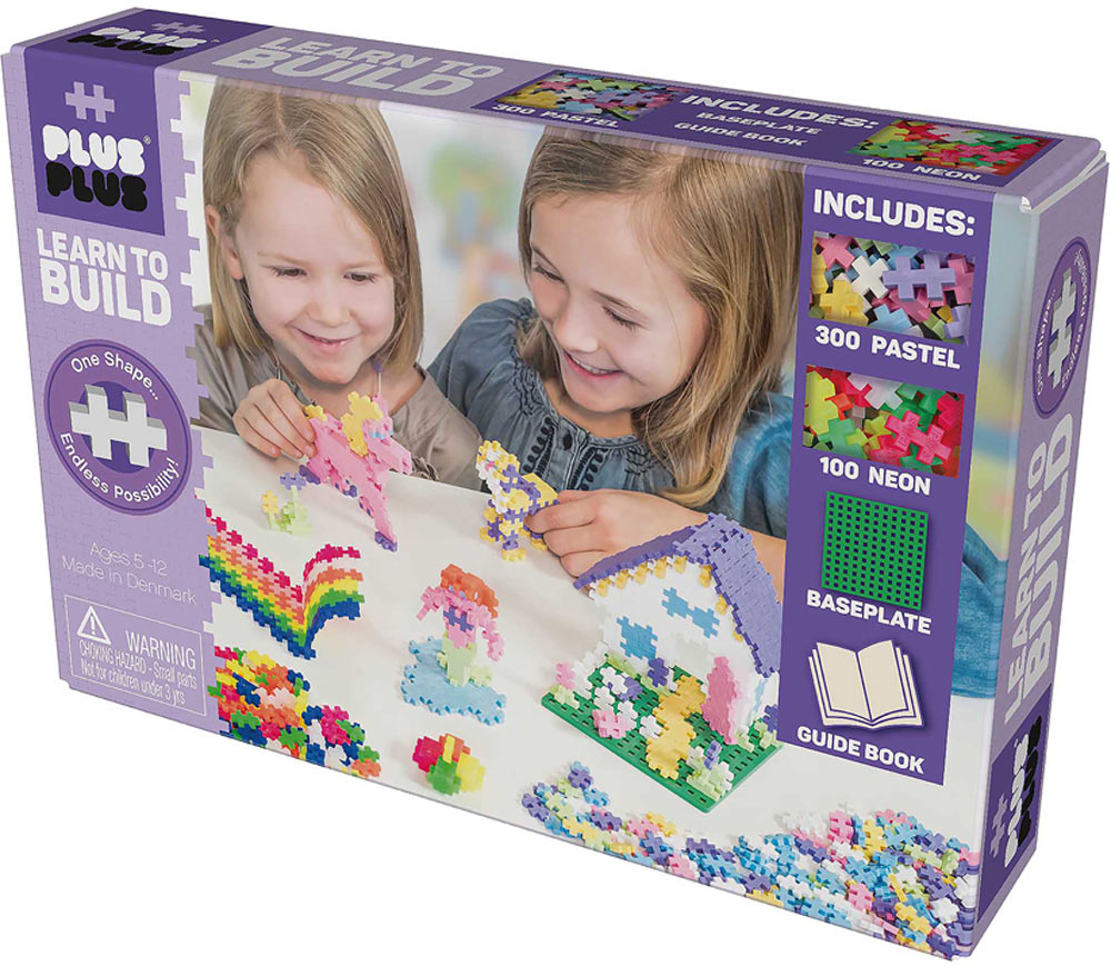 Plus-Plus Pastel Learn To Build 400 pc Set