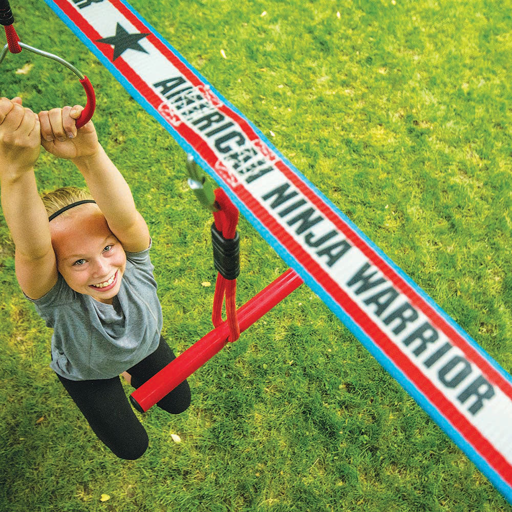 American Ninja Warrior™ Ninjaline - 34 ft with 6 Hanging Obstacles