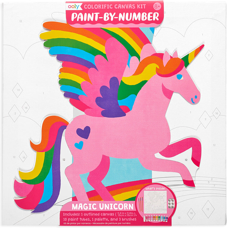 Colorific Canvas Kit Paint by Number - Magic Unicorn