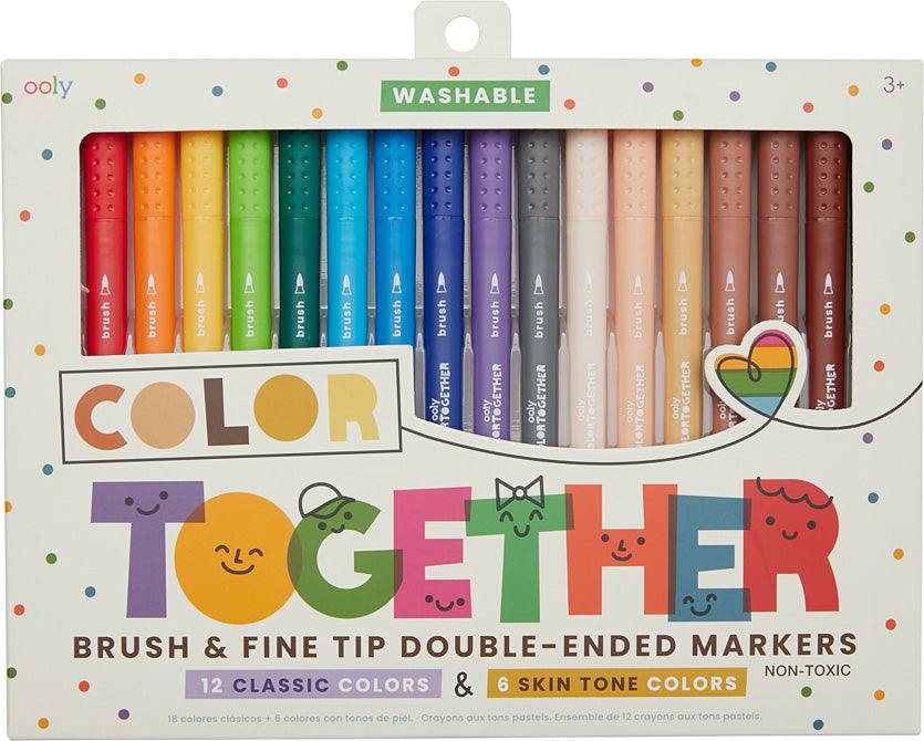 Color Together Brush & Fine Tip Double-Ended Markers