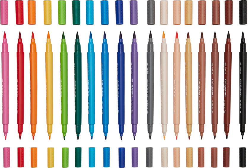 Color Together Brush & Fine Tip Double-Ended Markers