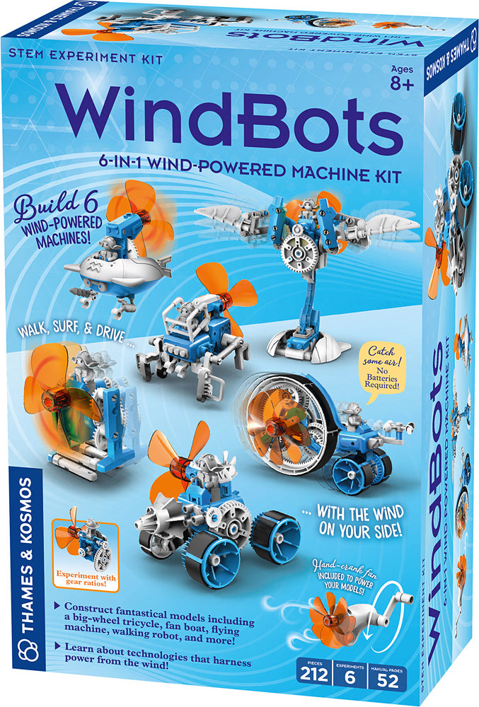 WindBots: 6-in-1 Wind-Powered Machine Kit