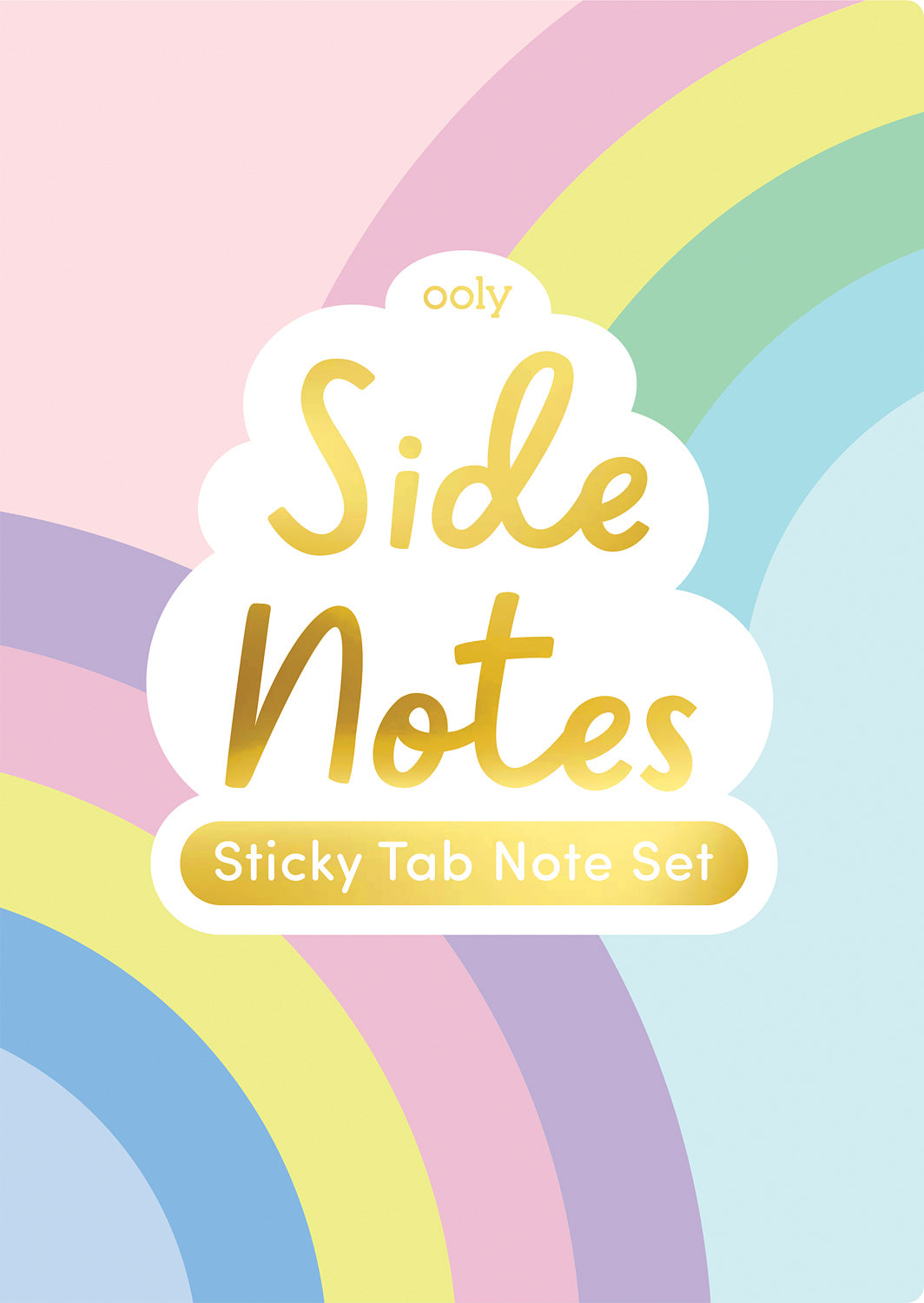 Side Notes Sticky Tab Note Set Pastel Rainbow